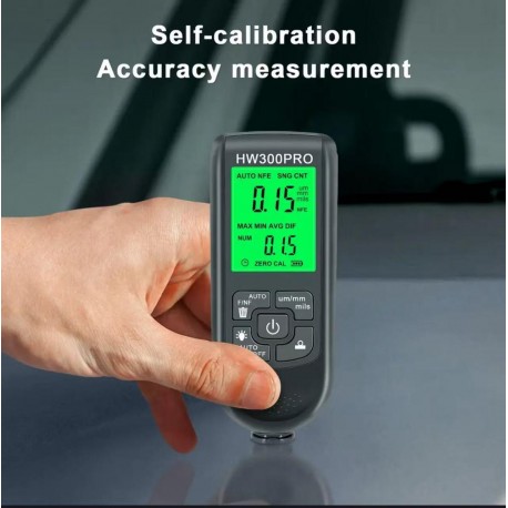 Автомобильный толщиномер лакокрасочного покрытия HW-300PRO-5