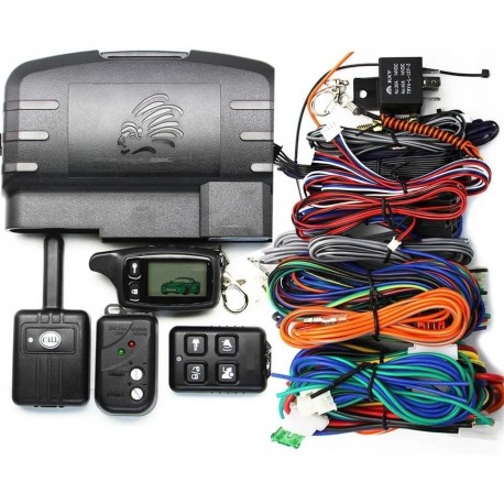 Двусторонняя автомобильная сигнализация CAr Alarms TOMAHAWK TW9010 с автозапуском  оптом-1