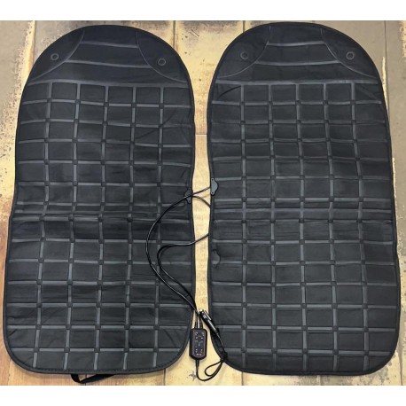 Комплект накидок на автомобильное сиденье 12 В с подогревом 2 шт  оптом-7