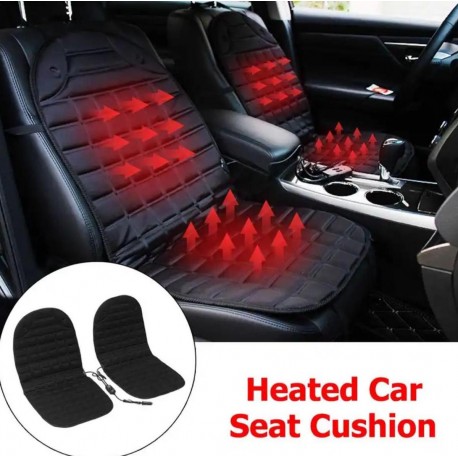 Комплект накидок на автомобильное сиденье 12 В с подогревом 2 шт  оптом-5