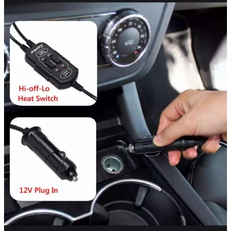 Комплект накидок на автомобильное сиденье 12 В с подогревом 2 шт  оптом-8