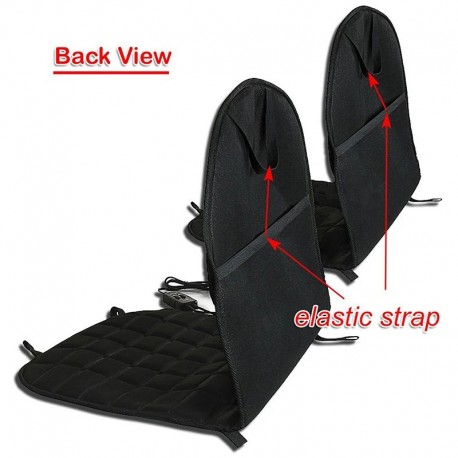 Комплект накидок на автомобильное сиденье 12 В с подогревом 2 шт  оптом-9