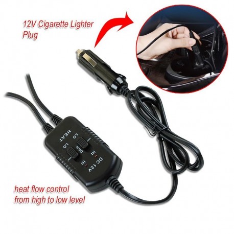 Комплект накидок на автомобильное сиденье 12 В с подогревом 2 шт  оптом-11