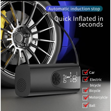 Компрессор автомобильный беспроводной, 8000 мАч, 12 В  оптом-2