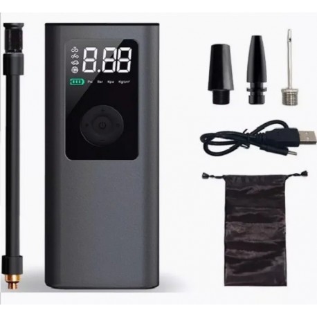 Компрессор автомобильный беспроводной электронный, интеллектуальный 10 Бар-2