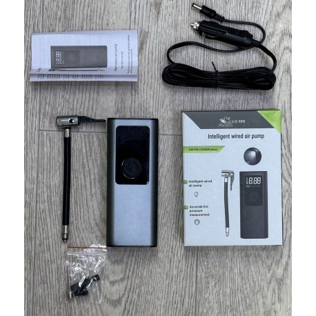 Компрессор автомобильный беспроводной электронный, интеллектуальный 10 Бар-4