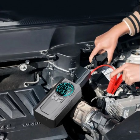 Пусковое Устройство для Автомобиля 1000А c Power Bank, LED фонарем  оптом-6