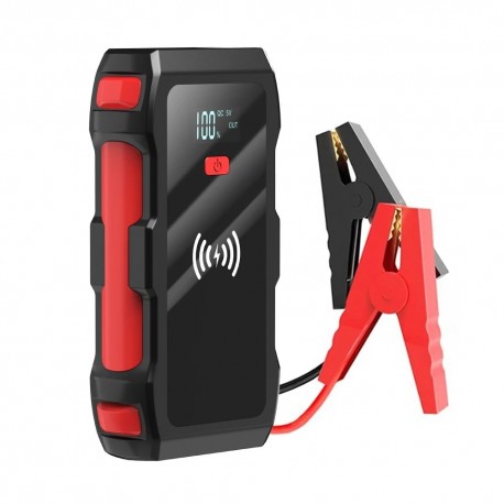 Пусковое зарядное устройство для автомобиля автостарт 69800 mAh с беспроводной зарядкой  оптом