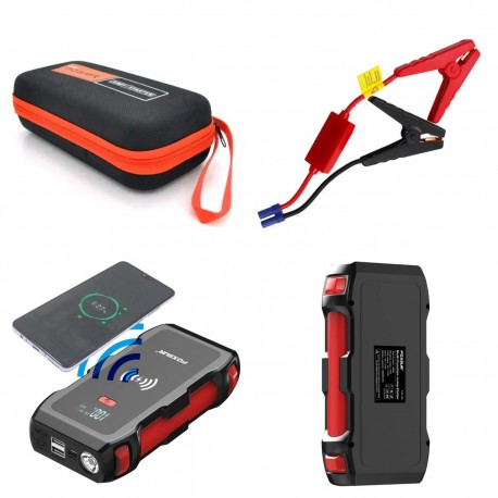 Пусковое зарядное устройство для автомобиля автостарт 69800 mAh с беспроводной зарядкой  оптом-3