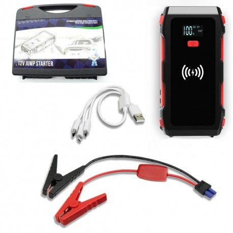 Пусковое зарядное устройство для автомобиля автостарт 69800 mAh с беспроводной зарядкой  оптом-8