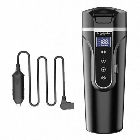 Электрический чайник-кружка 12 В/24 В, с сенсорным экраном, 450 мл