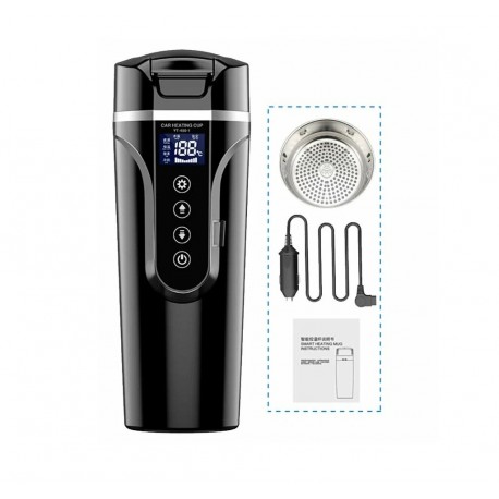 Электрический чайник-кружка 12 В/24 В, с сенсорным экраном, 450 мл-2