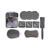 Набор губок  9 в 1 из микрофибры 9PC CAR WASH KIT для мойки и сушки автомобиля