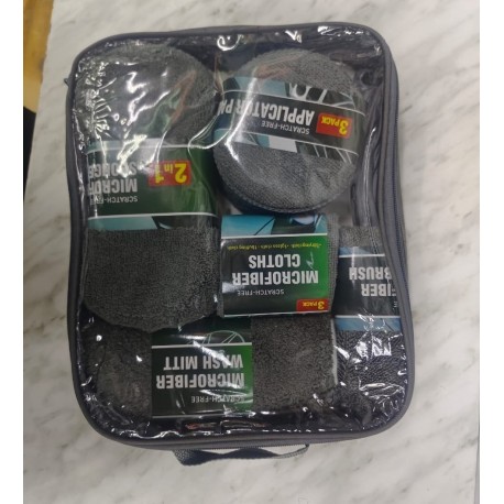Набор губок  9 в 1 из микрофибры 9PC CAR WASH KIT для мойки и сушки автомобиля-3