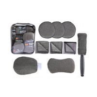 Набор губок  9 в 1 из микрофибры 9PC CAR WASH KIT для мойки и сушки автомобиля