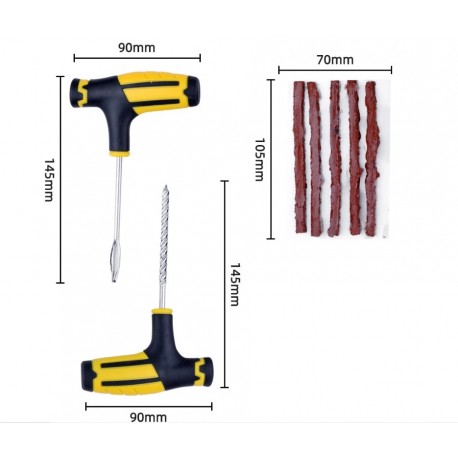 Набор инструментов 6 в 1 HEAVY DUTY TIRE REPAIR KIT PROFESSIONAL для ремонта камерных шин-1
