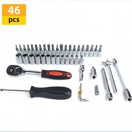 Набор инструментов для ремонта автомобиля 46 штук-6