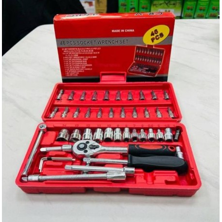 Набор инструментов для ремонта автомобиля 46 штук-4