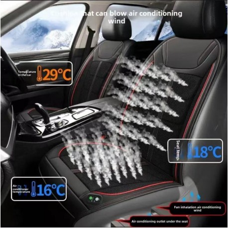 Охлаждающая накидка на сиденье автомобиля, с вентиляцией-10