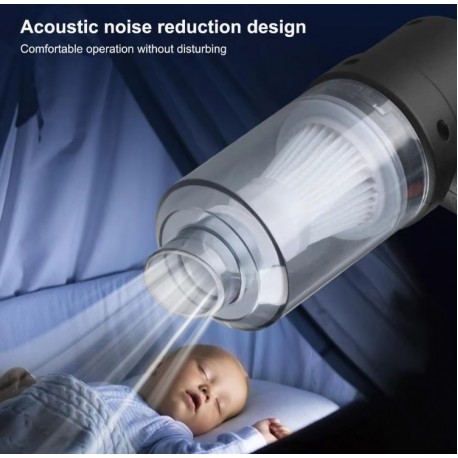 Беспроводной автомобильный пылесос 120 Вт, 3 насадки  оптом-6