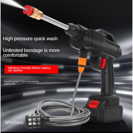 Портативная беспроводная мойка высокого давления для автомобиля 40кПа, 2 аккумулятора  оптом-3