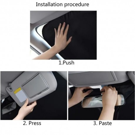 Автомобильный солнцезащитный козырек 140x80 см передний с серебряным покрытием  оптом-6