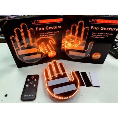 Автомобильная наклейка-фонарь LED Fun Gesture с дистанционным управлением  оптом-9