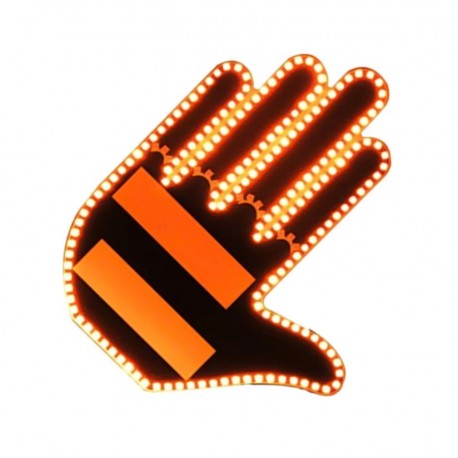 Автомобильная наклейка-фонарь LED Fun Gesture с дистанционным управлением  оптом-5