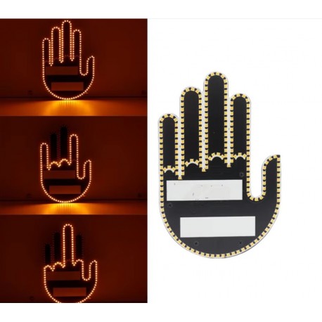 Автомобильная наклейка-фонарь LED Fun Gesture с дистанционным управлением  оптом-7