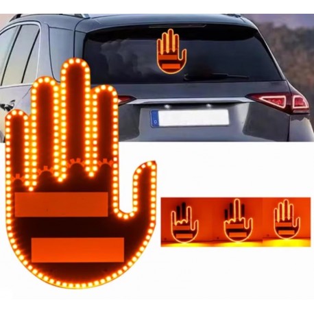 Автомобильная наклейка-фонарь LED Fun Gesture с дистанционным управлением  оптом-8