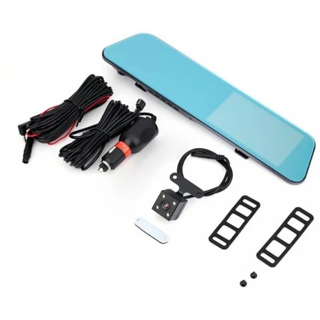 Автомобильное зеркало видеорегистратор с 2 камерами, с LCD дисплеем  оптом-6