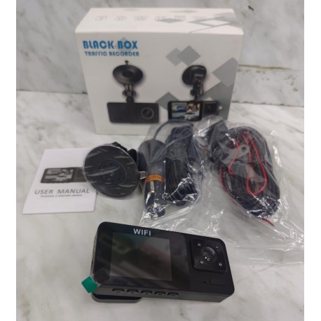 Автомобильный умный видеорегистратор 3 в 1 BIACK BOX traftio regorder с WIFI-3