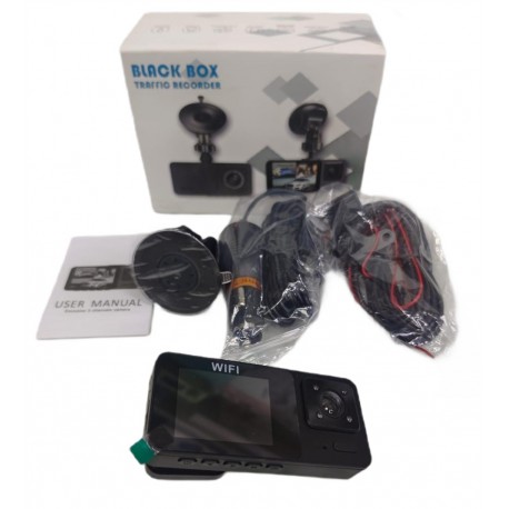 Автомобильный умный видеорегистратор 3 в 1 BIACK BOX traftio regorder с WIFI-2