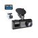 Видеорегистратор TRAFFIC RECORDER Super HD 1296P широкоугольный 3-объективный  оптом