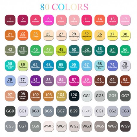 Маркеры для скетчинга Touch 80 шт  оптом-6