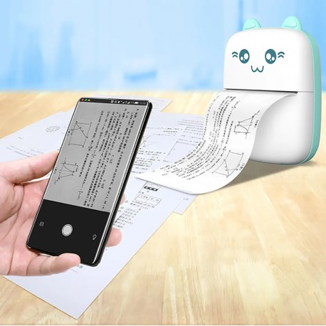 Беспроводной портативный монохромный мини-принтер Pocket BT без чернил 58 мм  оптом-7