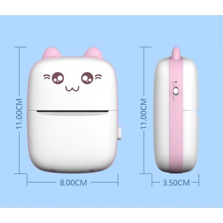 Беспроводной портативный монохромный мини-принтер Pocket BT без чернил 58 мм  оптом-4