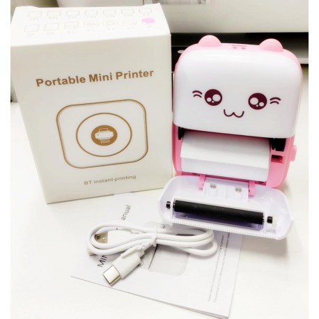 Беспроводной портативный монохромный мини-принтер Pocket BT без чернил 58 мм  оптом-8