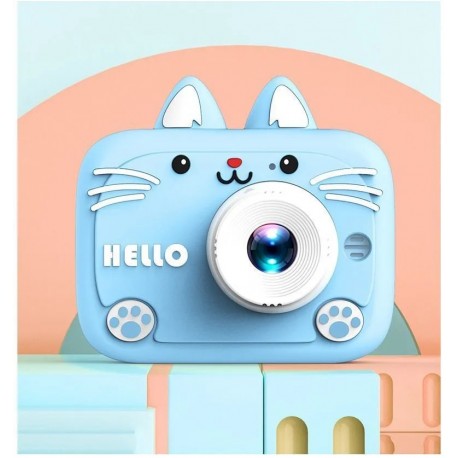 Детский фотоаппарат HELLO КОТИК c силиконовым чехлом  оптом-2