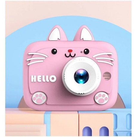 Детский фотоаппарат HELLO КОТИК c силиконовым чехлом  оптом-5