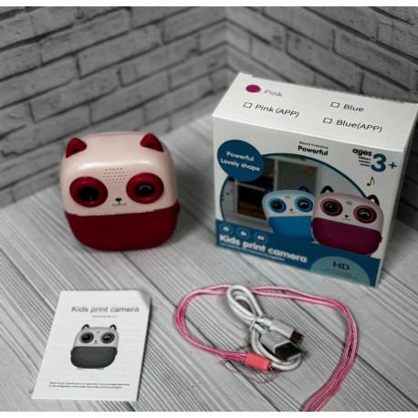 Детская цифровая фотокамера моментальной печати 2 камеры 30 Мп  оптом-3