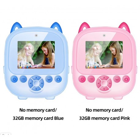 Детская цифровая фотокамера моментальной печати 2 камеры 30 Мп  оптом-7