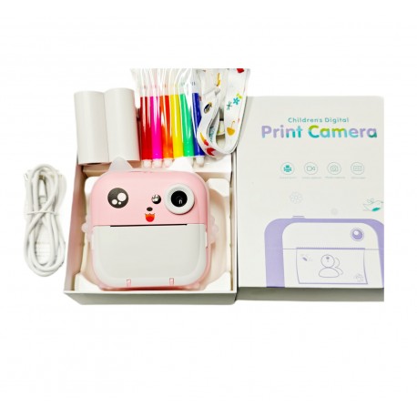 Детский фотоаппарат-принтер Children's Digital Print Camera моментальной печати с приложением  оптом