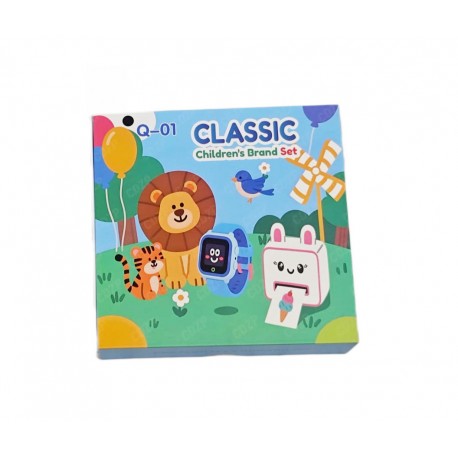 Набор мини-принтер и детских часов MINI Printer Manual Q-01 CLASSIC без бумаги для печати-2