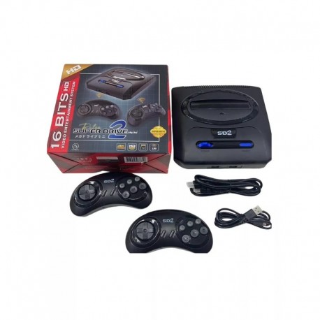 Игровая консоль VIDEO ENTERTAINMENT SYSTEM SUPER DRIVE Mini 16BITS, с 2 джойстиками  оптом