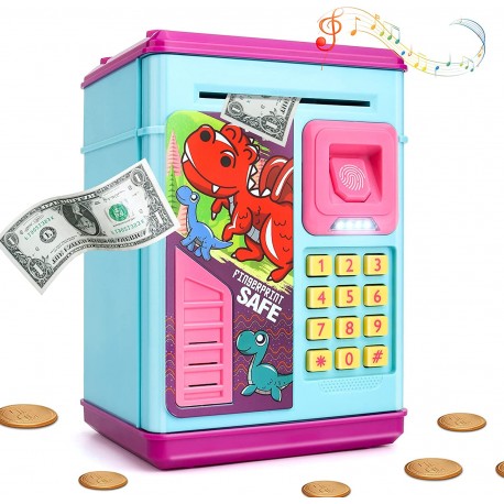 Детская копилка Сейф с отпечатком пальца DT-318  оптом