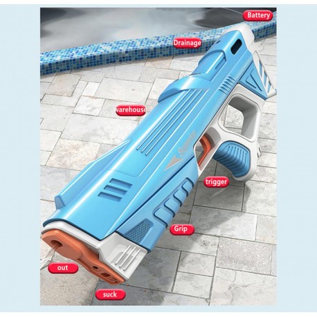 Детский водяной мощный автоматический пистолет Max 500 mAh, 7,8В  оптом-6