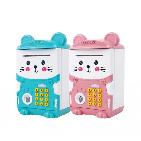 Копилка-сейф мишка с кодовым замком и отпечатком пальца  оптом-1