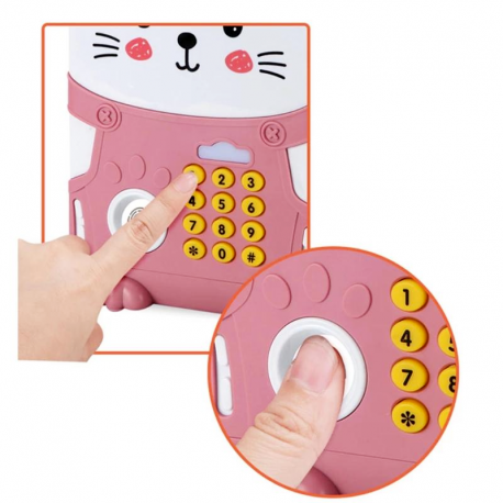 Копилка-сейф мишка с кодовым замком и отпечатком пальца  оптом-3