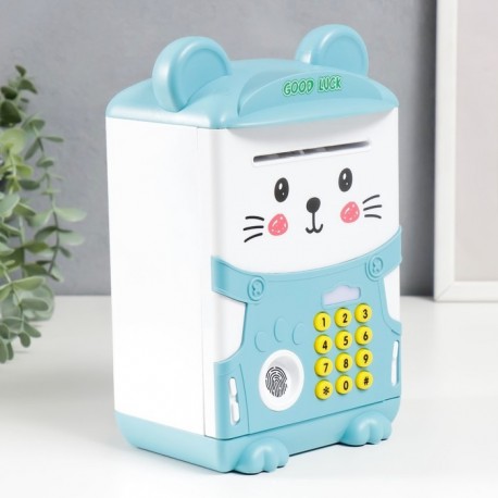 Копилка-сейф мишка с кодовым замком и отпечатком пальца  оптом-4